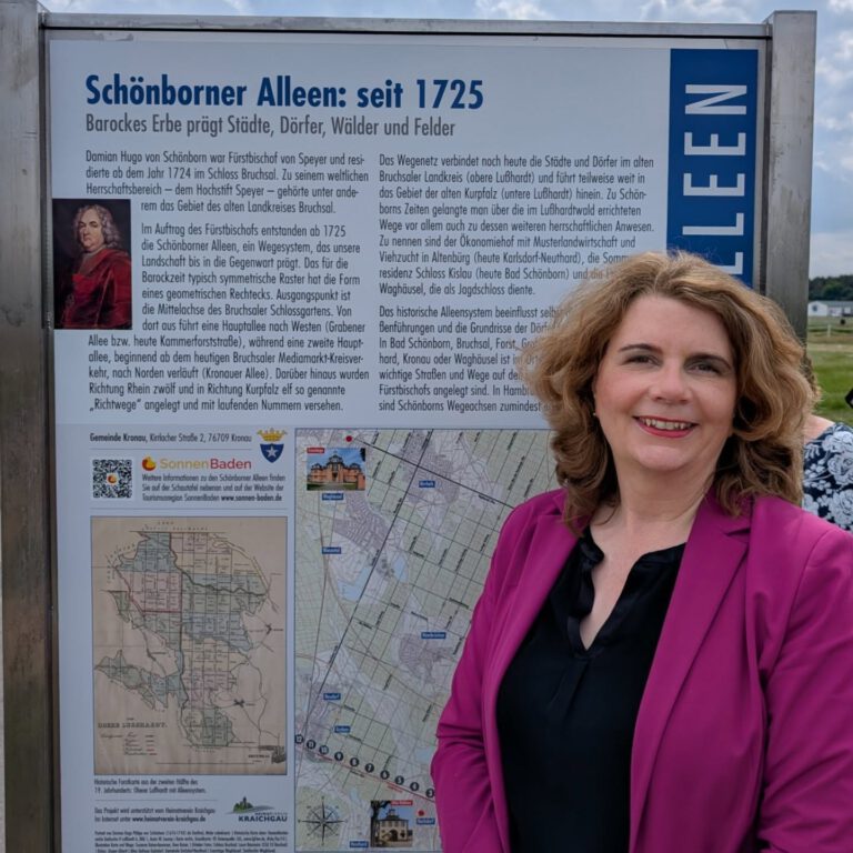 Einweihung des Ehrenparks Schönborner Alleen in Kronau