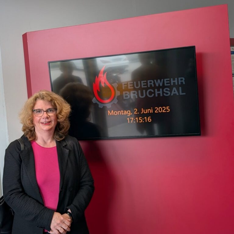 Bei der Feuerwehr mit den Grünen Bruchsal