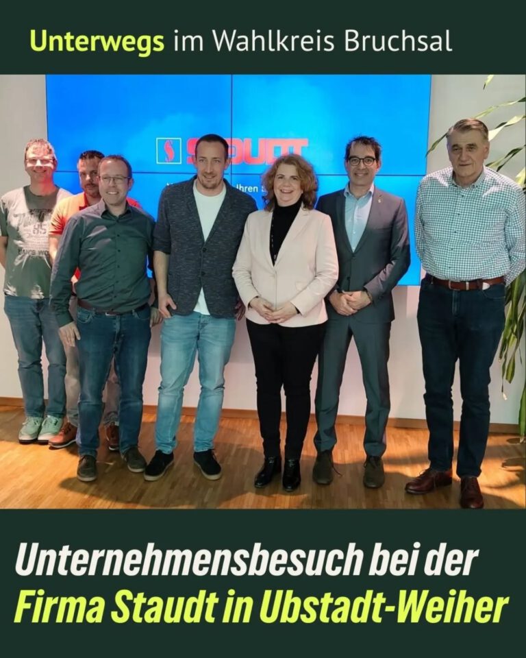 Unternehmensbesuch bei der Firma Staudt in Ubstadt-Weiher