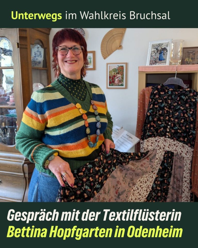 Gespräch mit der Textilflüsterin – Bettina Hopfgarten aus Odenheim